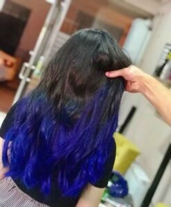 mavi dalgalı saç